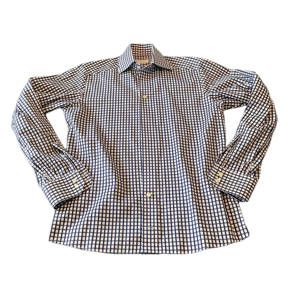 ETON Button Down Checkered Long-Sleeve